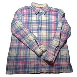 Lee Riders Button Up Shirt Women Size XL